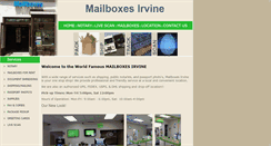 Desktop Screenshot of mailboxesirvine.com